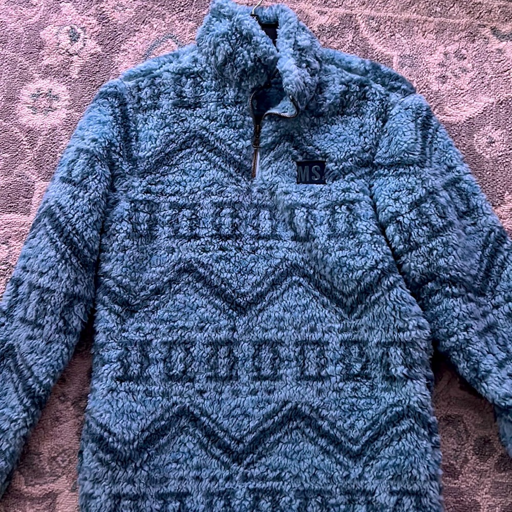 Blue Fuzzy Jacket